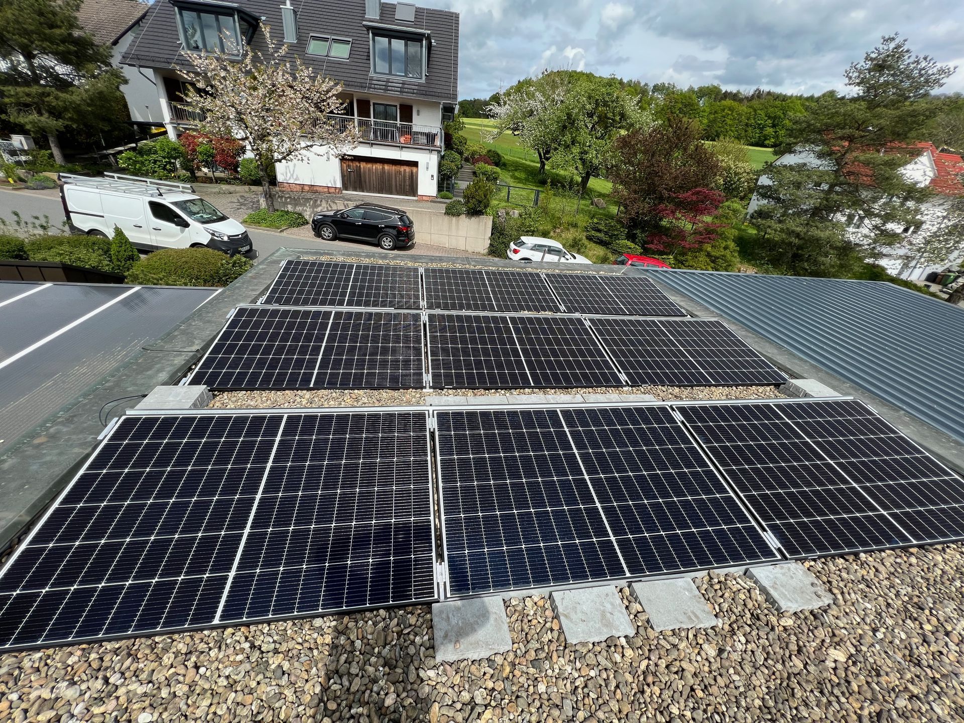 Photovoltaikanlage auf einem Wohnhausdach